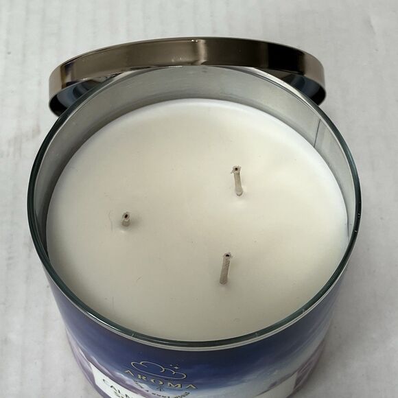 Bath & Body Works AROMA CALMING SKIES Lavender Peppermint Candle & Body Wash SET - Picture 4 of 4